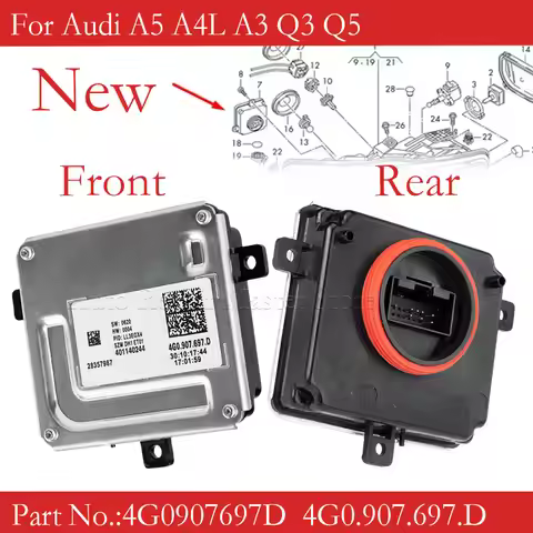 New Headlight Controller LED Driver Module DRL Control Unit For Audi A5 A4L A3 Q3 Q5 4G0.907.697.D 4