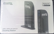 Plugable USB-C 三重 4K 螢幕擴充基座 (UD-ULTC4K）