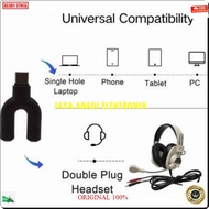 J392 JACK AUDIO TYPE C TYPE hp HANDPHONE SPLITTER CONNECTOR CONVERTER SPLITTER AUX MIC 3.5MM AUDIO M