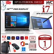 Intel Core i7 (8th Gen) HP EliteBook x360 1040 G5 – 32GB RAM / 1TB SSD | 14” FHD Touchscreen | 360° 