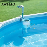 [AWHAO] Clamp-on Pool Skimmer Debris Basket Skimmer Floating Debris Collector Hose-Connected
