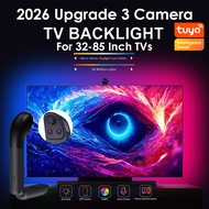 Tuya WiFi Triple Sensor TV LED Backlight Camera Screen Color Sync RGB Ambient Light Strip for 32 to 