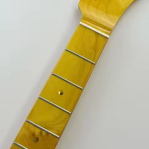 21-Fret TL One-Piece Guitar Neck, Maple Fingerboard Light Yellow Gloss, Electric Guitar Replacement