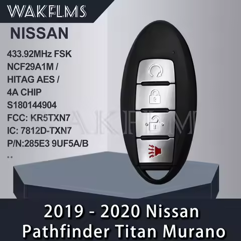 For Nissan Pathfinder Titan Murano 2019 2020 4A Chip NCF29A1M Chip 433.92MHz FSK S180144904 KR5TXN7 