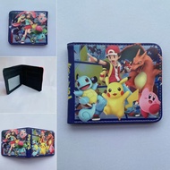 [SMGJ99] Pokemon Wallet Pikachu Anime Chất liệu Da PU Ví đựng tiền Phim Hoạt Hình ví đựng tiền xu Ví