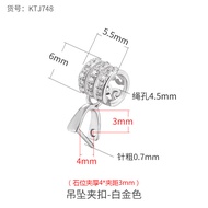 Mặt Dây Chuyền Bạc Nguyên Chất S925 Đầu Móc Bạc Phật Ngọc Phỉ Thúy Tự Làm Mặt Dây Chuyền Ngọc Móc Bì