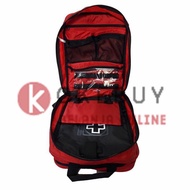 Tas Ransel Eiger 6104 Red Backpack P3K Emergency Aid Sys #Gratisongkir