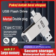✅100% original 2TB OTG Pendrive 2-in-1 USB Type-c Flash Drive 2TB for Android Smartphone Laptop