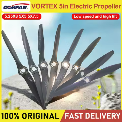 GEMFAN VORTEX Electric Propeller 5" Multi-Size 5.25x8/5x5/5x7.55.3X8E/5.3X8R Balanced & Durable for 