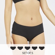 Max Fashions Set of 5 - Solid Boyshorts Briefs with Elasticised Waistband