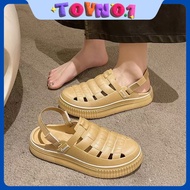 ToyNo.1 "TO-811/TO-HJ811-1" Women's Slip-On Sandals Foot Cover Soft Rubber Comfortable TO Wear Thick