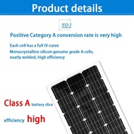 ♞,♘,♙【QUALFULL】100Watts  Monocrystallne Solar Panel Class-A Solar Panel World's Top Manufacturers