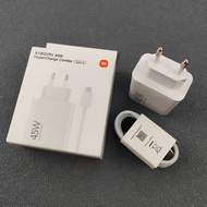 Xiaomi 45W Turbo Charger Redmi Note 15 14 Pro Fast Charge EU Adapter Type C Cable For Mi 10 11 12 Ul