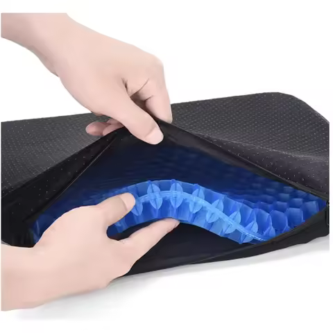 Summer Gel Seat Cushion Breathable Honeycomb Ice Pad Car Seat Soft Ice Pad Office Home Stool Butt Co
