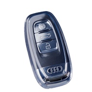 For Audi Transparent Key Protector A4la6la7a8q5lq7q8 Buckle Car Key Case Foldable