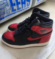 Nike Air Jordan 1 Retro High OG Bred 黑紅 US9.5 AJ1 櫻木花道 2016 冇盒