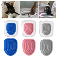 [Fenteer] Cat Toilet Training Kit Cat Training Toilet Seat Cat Toilet Training Litter Tray Kitty Sea