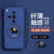 Creative Cartoon Magnetic Absorption Phone Case for Oppo Findx7 New Years Protection Cover Horse Yea