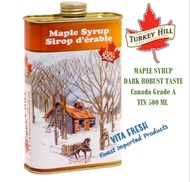 MAPLE SYRUP 500 ml เมเปิ้ล ไซรัป 100% PURE MAPLE SYRUP DARK ROBUST TASTE GRADE A