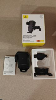Baseus 15W 無線充電車載手機支架