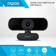 Rapoo C260 / C500AF 4K Full HD Webcam 1080P With Wide Angle Lens Built In Microphone C260 Built In M