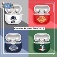 Case for Huawei FreeClip 2 Earphone Protective Cover Anti-fall Soft Silicone Wireless Bluetooth Earb