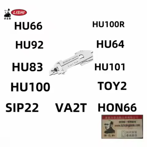 Lishi HU66 Decoder 2 in 1 Lishi tool HU100 HU83 HU92 HU100R HON66 SIP22 HU101 For VW,FORD, BMW Locks