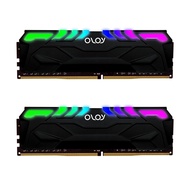 OLOy DDR4 RAM 64GB (2x32GB) Black Owl Aura Sync RGB 3600 MHz CL18 1.35V 288-Pin Desktop Gaming UDIMM