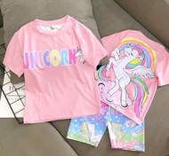 [HCM]Bộ đồ bé gái hàng mới về chất liệu thun dày mịn mát in hình 3D được các bé gái yêu thích M08 [8