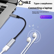 H&Z Phone Tablet PC Accessories With USB C Port Cable Conversion Earphone Microphone 3.5mm Male To T