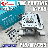 Y16/ NVX155 / MT15 HI POWER RACING HEAD CNC PORTUNG HEAD 20/23 22/25 24/27 25/28 VVA ON CNC V PRO HE