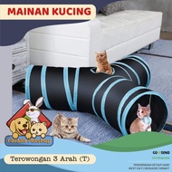 Nuji Cat Tunnel 3-way T Shape Dog Cat Tunnel Toy Pet Hole