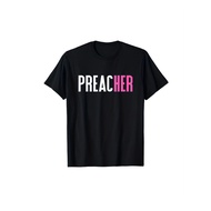 Men' Vintage Preacher T-Shirt - All-Season Religious Clergy Apparel, Round Neck Tee Suitable for Cas