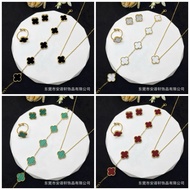New 4-leaf clover jewelry set with ring huongshop