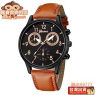 熱賣【現貨】正品 新款石英錶 簡約休閑皮帶腕錶 Geneva日內瓦手錶  男士SB04