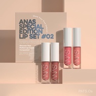 ANAS Lip Set 4 in 1 (2 ANAS Velvet Matte Liquid Lipstick & 2 ANAS Super Shine Lip Gloss)