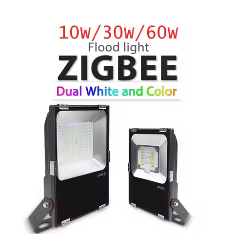GLEDOPTO Zigbee 3.0 RGB+CCT LED Floodlight Pro 10W 30W 60W Smart Outdoor Light IP65 Waterproof Work 