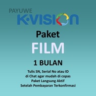 Terlaris K-VISION PAKET FILM movie Paket Film KVision 30 Hari HBO