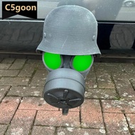 C5GOON 3D Printed Trailer Hitch Ball Cover Gas Style Steel Helmet Trailer Coupling Hub Bearing Dust 