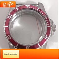XZ 39.5MM Vintage Watch Case Acrylic Glass Bubble Mirror Steel Case Bi-directional Rotation Watch Ac