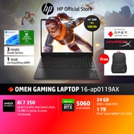 [คุ้มสุด+ของแถม] HP Gaming OMEN 16 AMD Ryzen™ AI 9 365 | RTX 5070 | 32GB/1TB | WQXGA 240Hz IPS | 3Yr