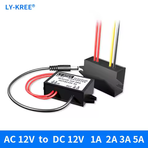 AC12V to DC12V The power adapter Step-down module transformer Voltage stabilizing module AC to DC 1A