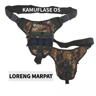Ts selempang kecil Tas paha Tas pinggang loreng Arny Tas slempang minimalis sporty