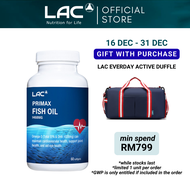 [Expiry Jun 2026] LAC Primax Fish Oil 1468mg (60 Softgels) for Blood Pressure Cholesterol Vision Mem