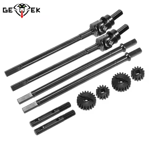 Reinforced Steel F9 Universal Axle Portal Stub Straight Shaft Overdrive Gear Set for 1/10 RC Crawler