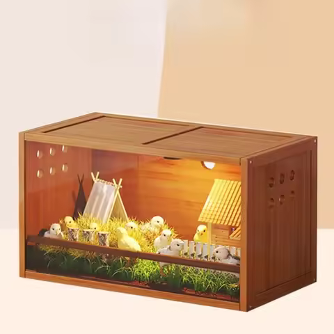 Quail Breeding Cage, Panoramic Reptile Terrarium, Large Space Ventilated Incubator, Gecko Habitat w