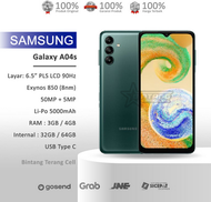 Hp Samsung Galaxy A04s Ram 4/64 GB Fullset - Free Bonus