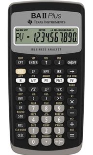 Texas Instruments BA II Plus 財務計算機