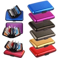 Credit Card Holder Wallet Metal Name Card Holder Waterproof Credit Card Protector For Women Men