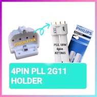 ✰READY STOCK✰(2G11) 4PIN PLL LAMP HOLDER FOR 4PIN PLL TUBE 18W 24W 36W 40W 55W